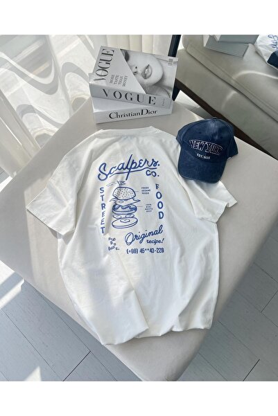 Bengi Clothing تي شيرت مطبوع بأكمام قصيرة وقصة كبيرة الحجم