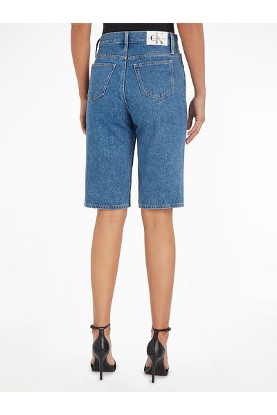 Calvin Klein Women Blue Bermuda Mom Shorts
