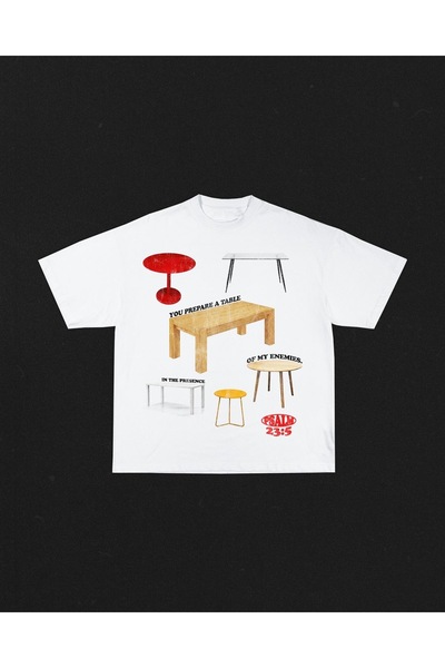 Jose Clothing Tricou imprimat cu mânecă scurtă cu croială supradimensionată