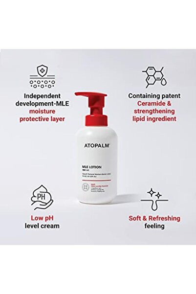Atopalm MLE Lotion, 48 Hour Long Hydration for All Ages from Babies to Adults with Sensitive Skin