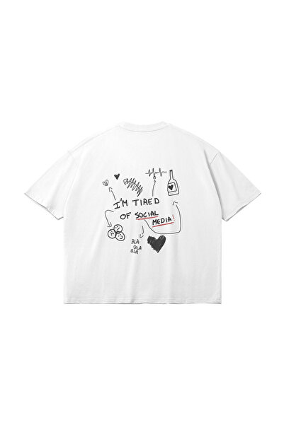 Bengi Clothing تي شيرت مطبوع بأكمام قصيرة وقصة كبيرة الحجم