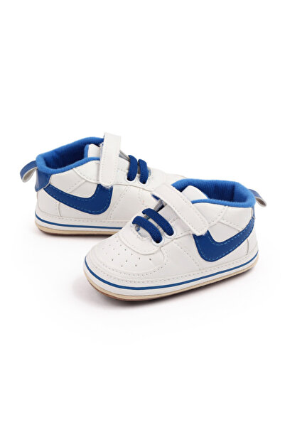 Superbaby Бели маратонки със синя райета