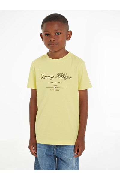 Tommy Hilfiger Tommy Hilfiger Boys Yellow Short Sleeve T-Shirt
