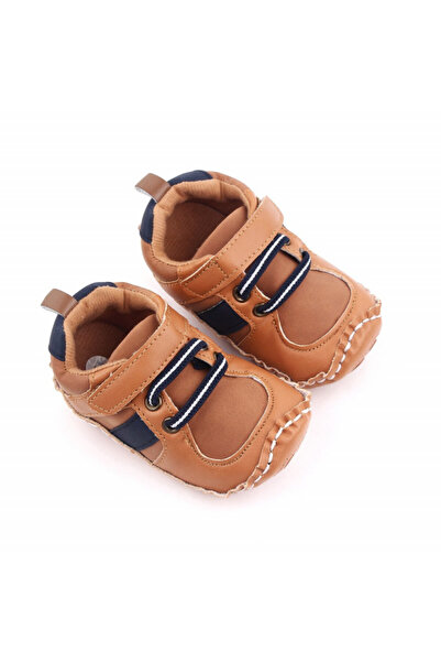 Superbaby Adidasi maro cu insertie bleumarine