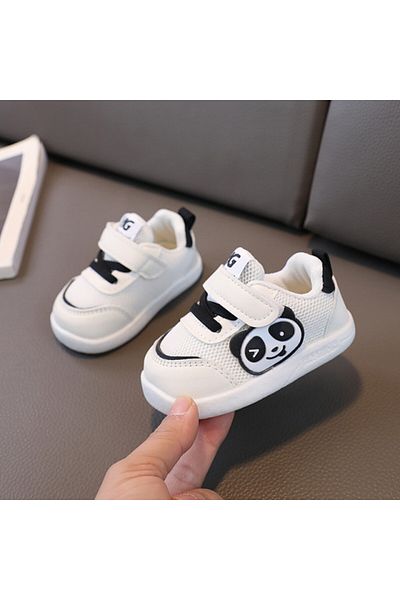 Superbaby Adidasi albi pentru copii - Panda