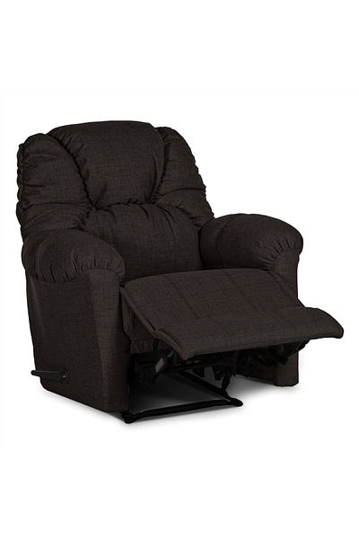 American Polo | American Polo | Linen Classic Recliner Chair - Dark Brown - 92×78x103