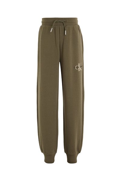 Calvin Klein Kids Green Monogram Logo Sweatpants