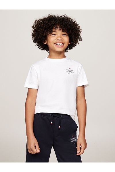 Tommy Hilfiger Tommy Hilfiger Boys White Short Sleeve T-Shirt