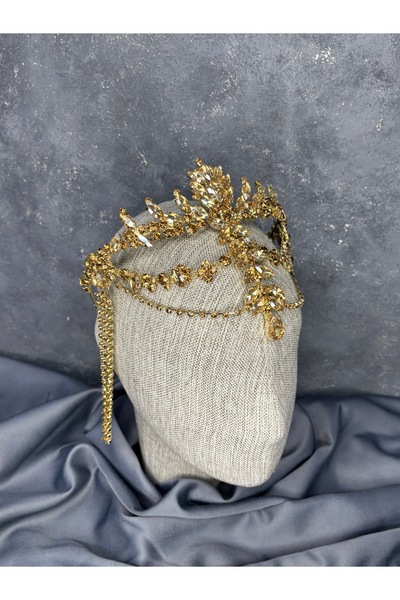 ESPEREST نموذج Almeda المتحرك المتدلي لحجاب تاج الحناء للعرائس