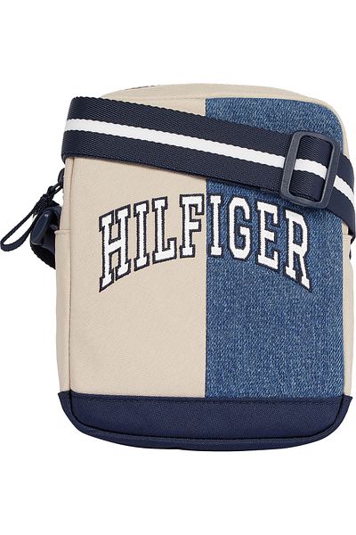 Tommy Hilfiger Unisex Blue Youth Varsity Reporter Bag