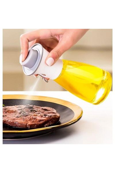 3B Trend 220 ml Multi-Purpose Olive Oil Soy Sauce Vinegar Glass Bottle with Spray