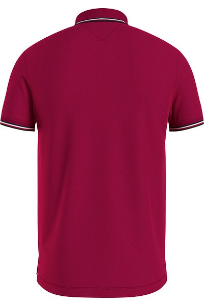 Tommy Hilfiger Mens Red 1985 Tipped Short Sleeve Polo T-Shirt