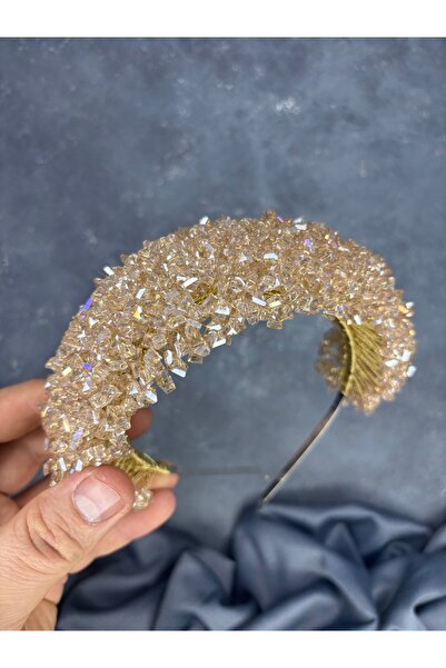 ESPEREST Asu Shiny Bead Detailed Henna Night Bridal Crown