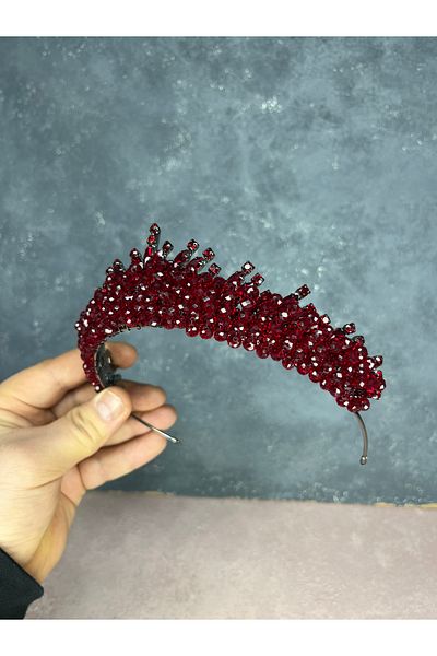Hayalperest boncuk Edis Bead Embroidered Bridal Henna Crown