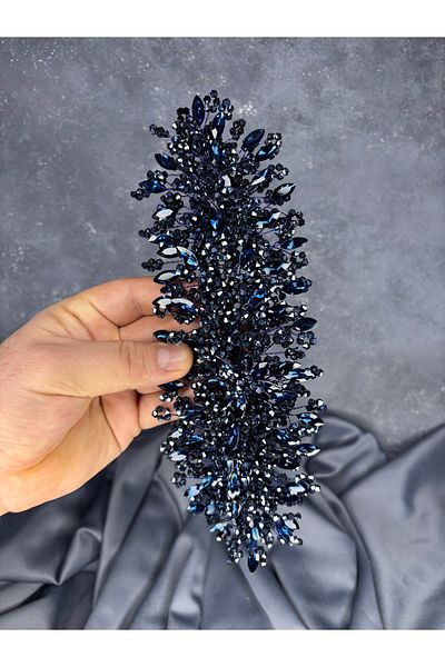 Hayalperest boncuk Elena Intense Beaded Henna and Bridal Crown Turban Matched