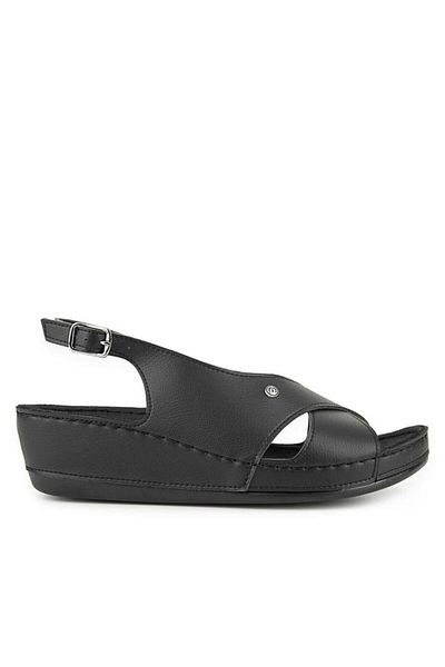 Muya İngane 35207-430 Heel Gel Anatomical Sole Women's Sandals Black 36-40