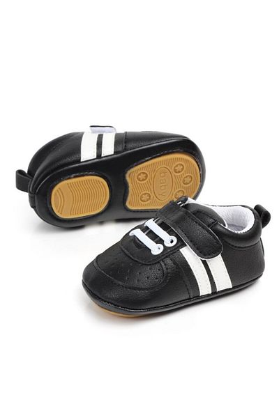 Superbaby Adidasi bebelusi cu dungi albe