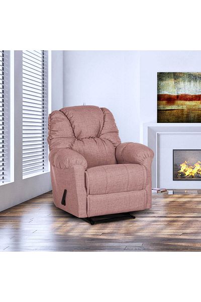 American Polo | American Polo | Linen Classic Recliner Chair - Dark Pink - 92×78x103