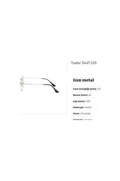 TUDOR Tu3447 C01 47Ekt Unisex Blue Light Protection Glasses