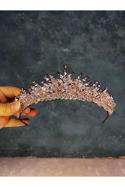 Hayalperest boncuk Edis Bead Embroidered Bridal Henna Crown