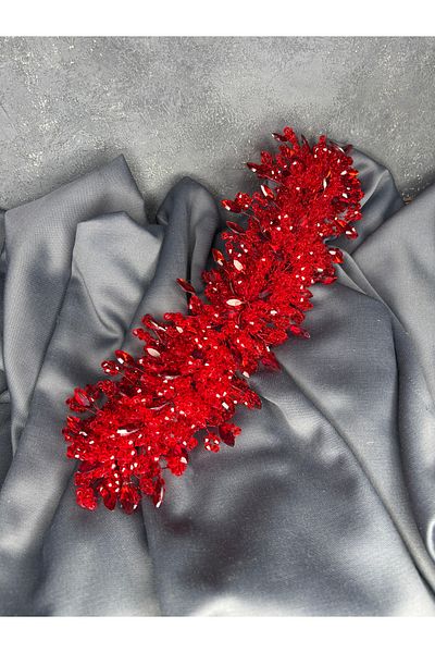 Hayalperest boncuk Elena Intense Beaded Bridal Crown Hair and Turban Accessory