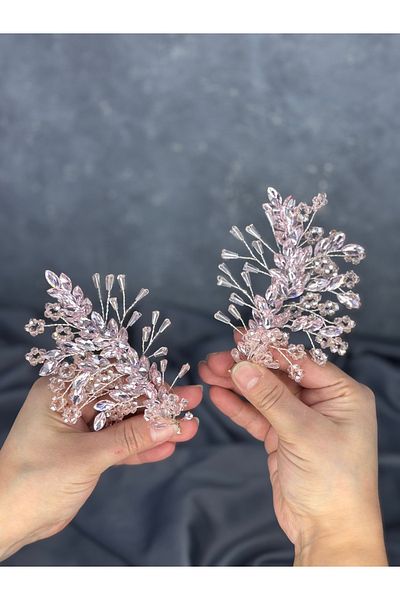 Hayalperest boncuk Selis Two-Way Bridal Henna Crown