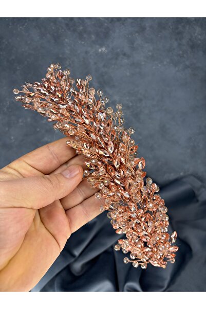 ESPEREST Tiara de mireasă cu mărgele fine Elisa, turban și accesoriu pentru păr