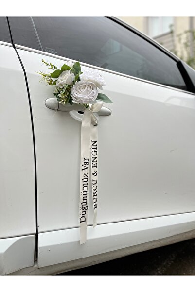 Ebrar Celik VIP HEDIYELIK Gelin Arabası Süsü ,isimli Kurdele ,konvoy Süsü (çi...