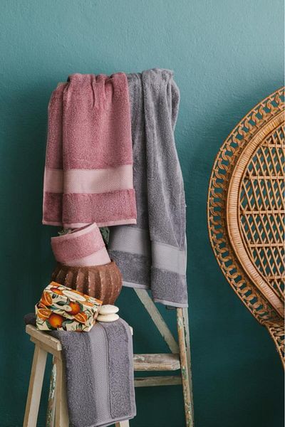 Apricitas HOME Dried Rose Gray Bamboo Bath Set