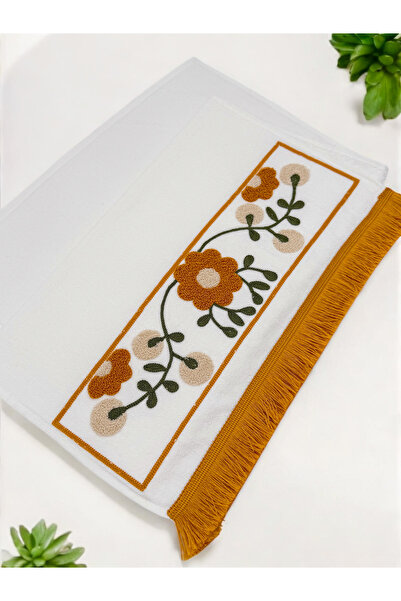 AYHANHOME Пунч вишивка з бахромою 1 шт. 50x90 рушник для рук і обличчя