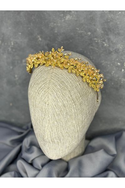 Hayalperest boncuk Bead Embroidered Duru Bridal Henna Crown
