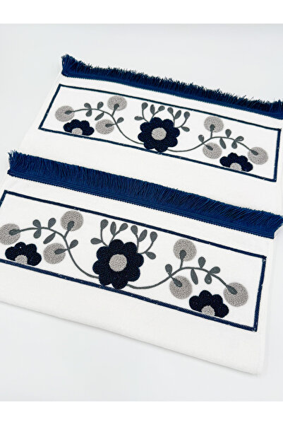 AYHANHOME Набір рушників для рук і обличчя з вишивкою і бахромою, 2 шт., 50x90