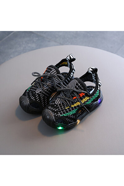 Superbaby Black cutout sneakers with colorful inserts