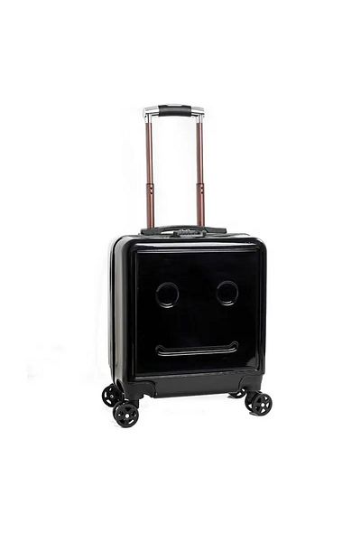 ABYZ Cărucior de călătorie pentru copii model Easy Trip personalizabil 48x38x24 cm 360 roți culoare neagră ABYZ™