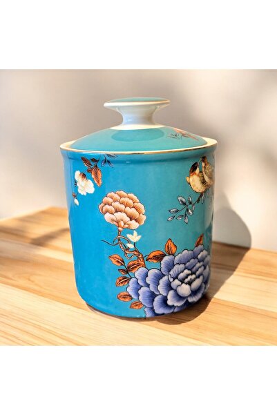 618 CONCEPT PORSELEN KAVANOZ SCARLET MEDIUM CANISTER 12X15 CM