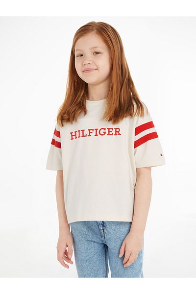 Tommy Hilfiger Girls Calico Monotype Varsity T-Shirt
