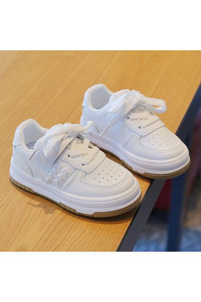 Superbaby Adidasi albi pentru fetite - Sporty