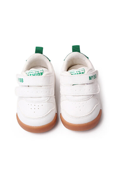 Superbaby Adidasi albi cu verde - My fashion