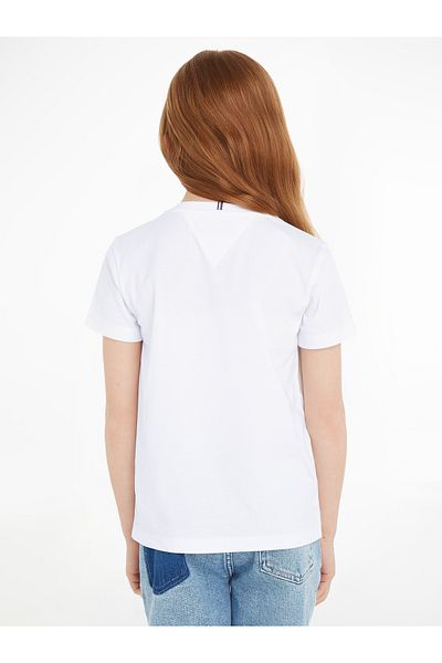 Tommy Hilfiger Girls White Short Sleeve T-Shirt