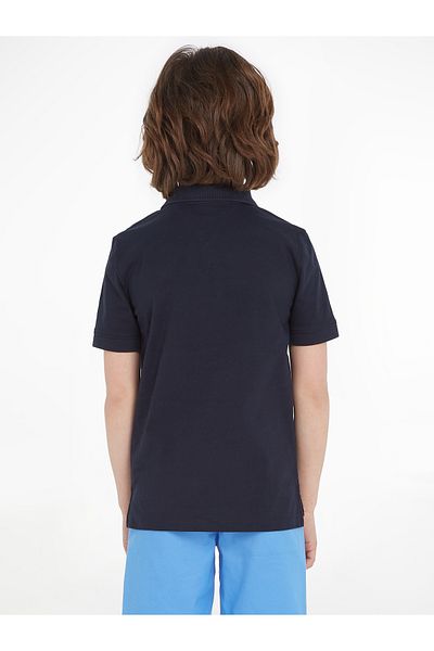 Tommy Hilfiger Boys Blue Crest Short Sleeve Polo T-Shirt