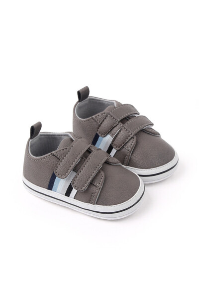 Superbaby Γκρι πάνινα παπούτσια για αγόρια - Snoozy