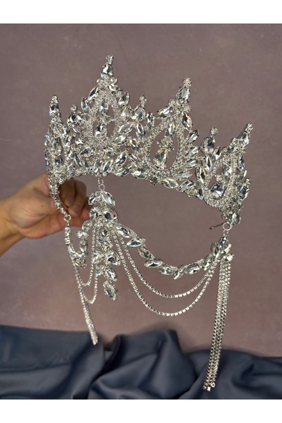 ESPEREST Balca Yüksek Model Sallantılı Gelin Kına Alınlığı