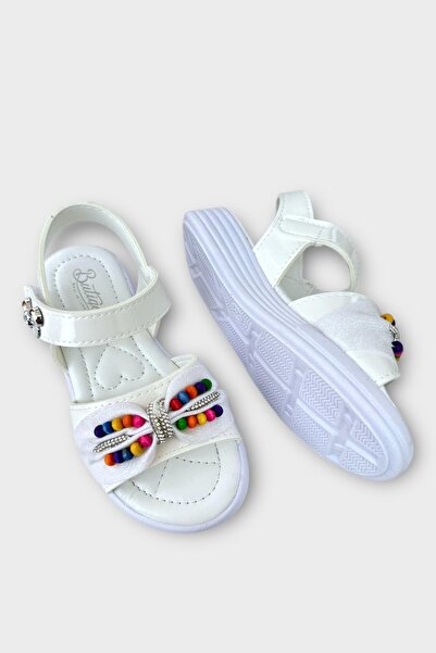 Liger Girl's Summer Wedding Ceremony Stylish Sandals Shoes White