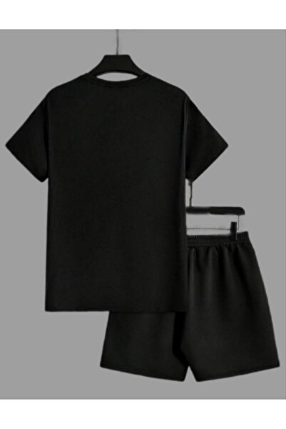 REBRAND Oversize T-Shirt Set - Printed Bottom Top Shorts Set