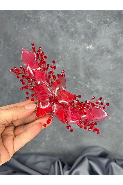 Hayalperest boncuk Özün Detailed Scalloped Bridal Hairpin