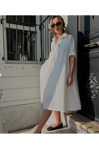 Yame Poplin Shirt Dress
