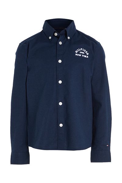 Tommy Hilfiger Boys Blue Varsity Oxford Shirt