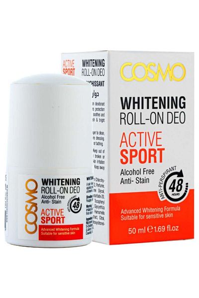 Cosmo Active Sport Skin Brightening Roll-On Deodorant, 50ml