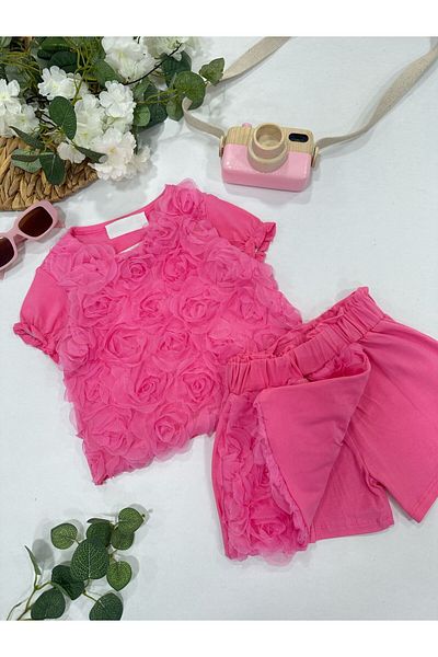 ChibuumKids GIRL'S SHORTS SET