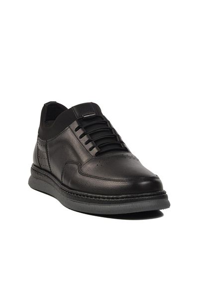 AYAKMOD 403 m Black Genuine Leather Men's Casual Shoes
